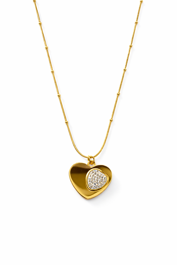 Elegant Gold Heart Necklace